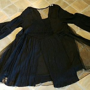 Beautiful plus size lace babydoll top